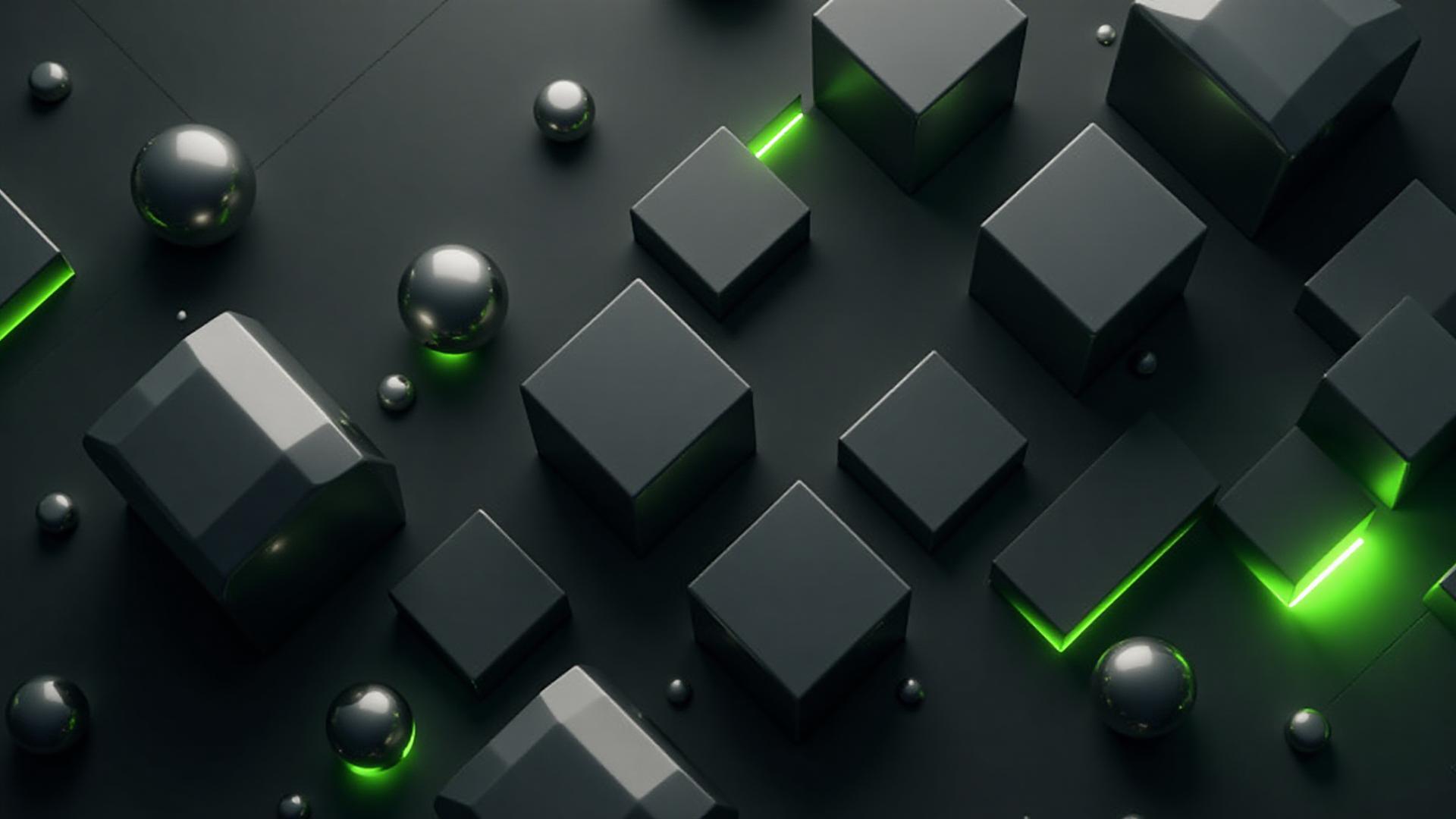 Abstract 3D geometric background